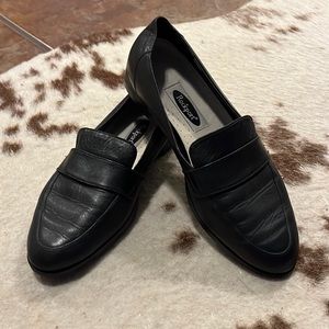 Rockport black leather loafers